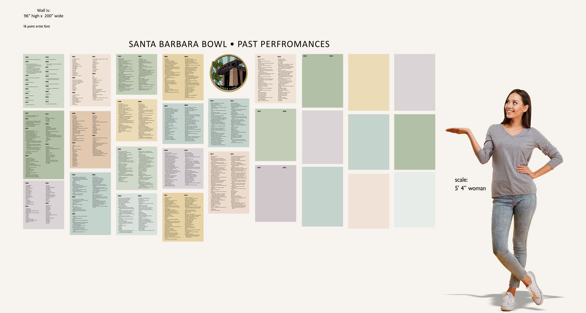 Concert List Wall