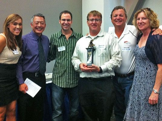 pictured: Rochelle Farnum, Paul Lee, Art Fisher, Tom Widroe, Mr. & Mrs. Rob Briner