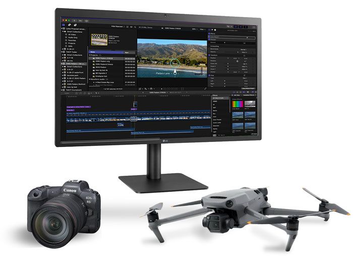 Computer Display + Camera + Drone
